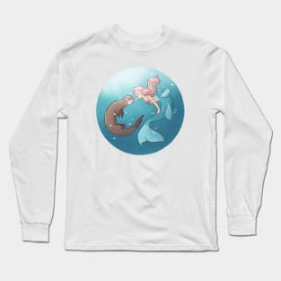 River Otter Mermaid Long Sleeve T-Shirt